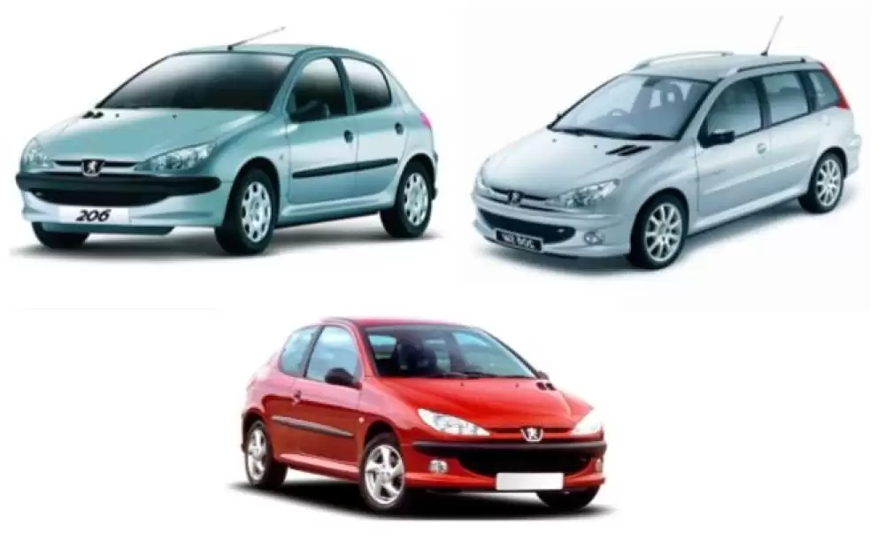 PEUGEOT 206 (1998-2009) 3D GUMENÉ AUTOROHOŽE 