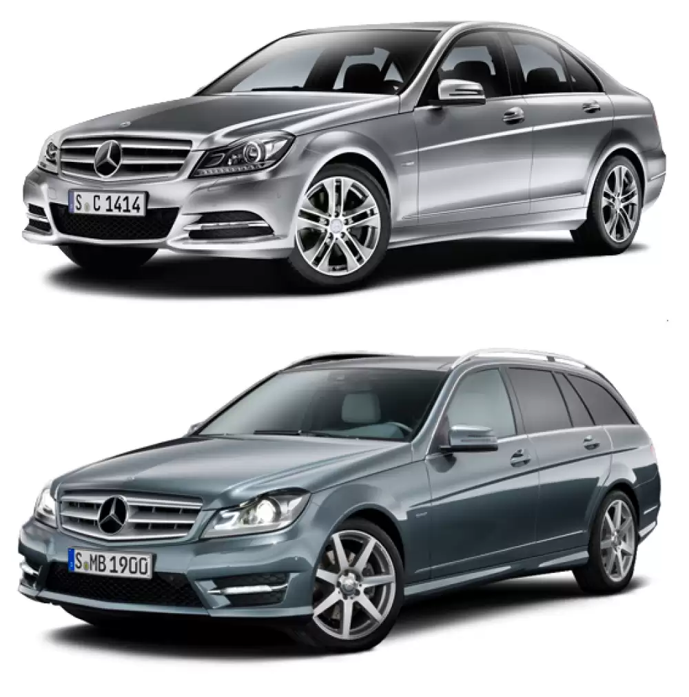 MERCEDES-BENZ C (W204) (2007-2014) 3D GUMENÉ AUTOROHOŽE 
