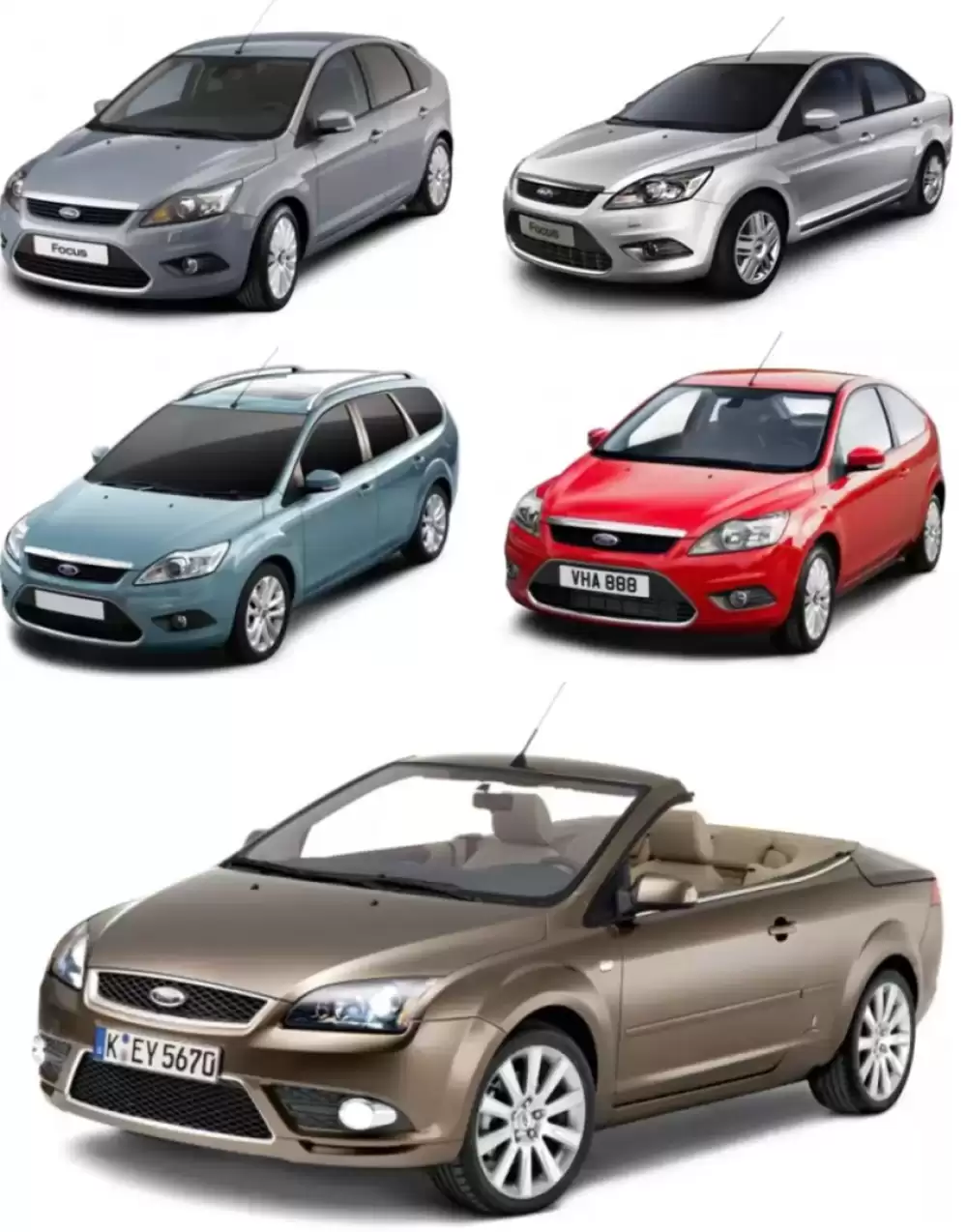 FORD FOCUS II. MK2 (2005-2011) TEXTILNÍ AUTOKOBERCE