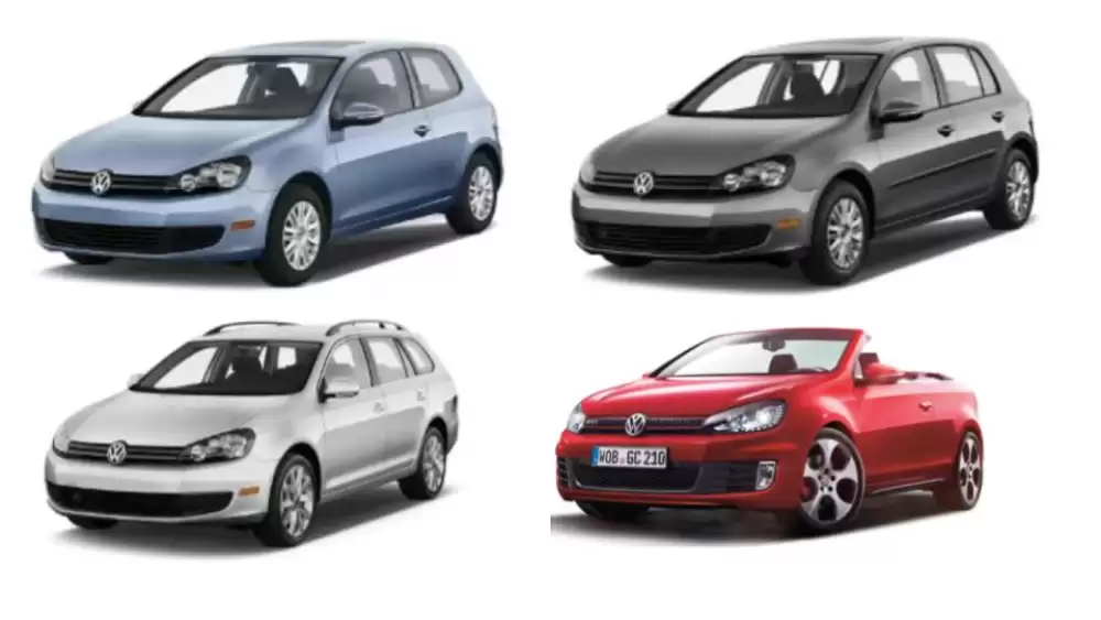 VW GOLF VI (2009-2012) TEXTILNÍ AUTOKOBERCE