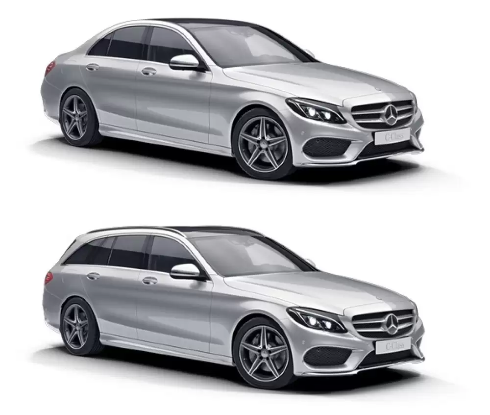 MERCEDES-BENZ C (W205) (2014-2021) TEXTILNÍ AUTOKOBERCE